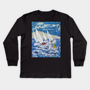 Around The Buoy - Acrylic Kids Long Sleeve T-Shirt